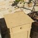 Old wooden bedside yellow patina circa 1900