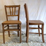 Chaises bistrot dépareillées (Lot de 4) – circa 50