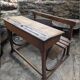 Double school desk with arches RPC Maque Marcel ROY 1920