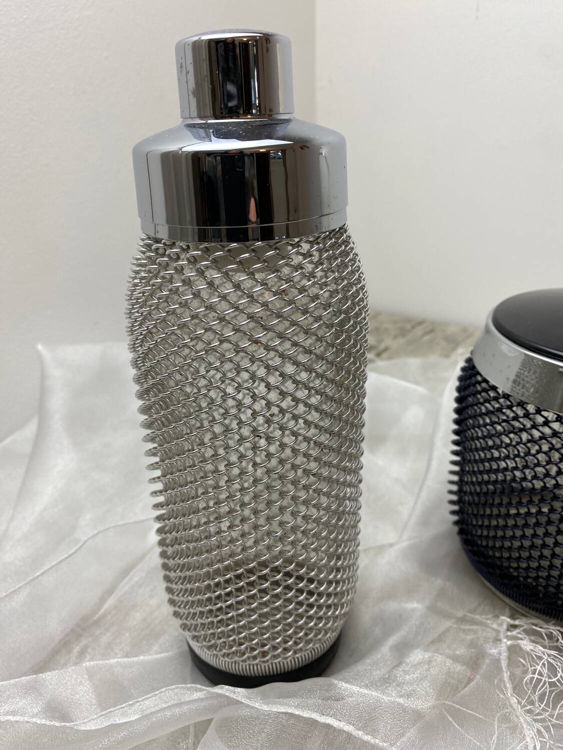 Vintage Cocktail Shaker and Ice Bucket