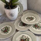 7 Ironstone Mason's dessert plates