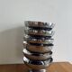 Set of 6 stainless steel bowls 1970