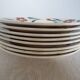 8 flat plates Terre de Fer Longchamp model Christiane