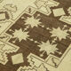 1950s hand-knotted turkish beige rug 135 cm x 236 cm