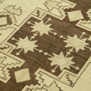 1950s hand-knotted turkish beige rug 135 cm x 236 cm