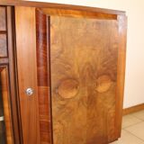 Sideboard from the 50s in burr walnut, stamped
