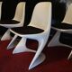 Lot 4 chaises casala vintage par Alexander Begge 1ère édition