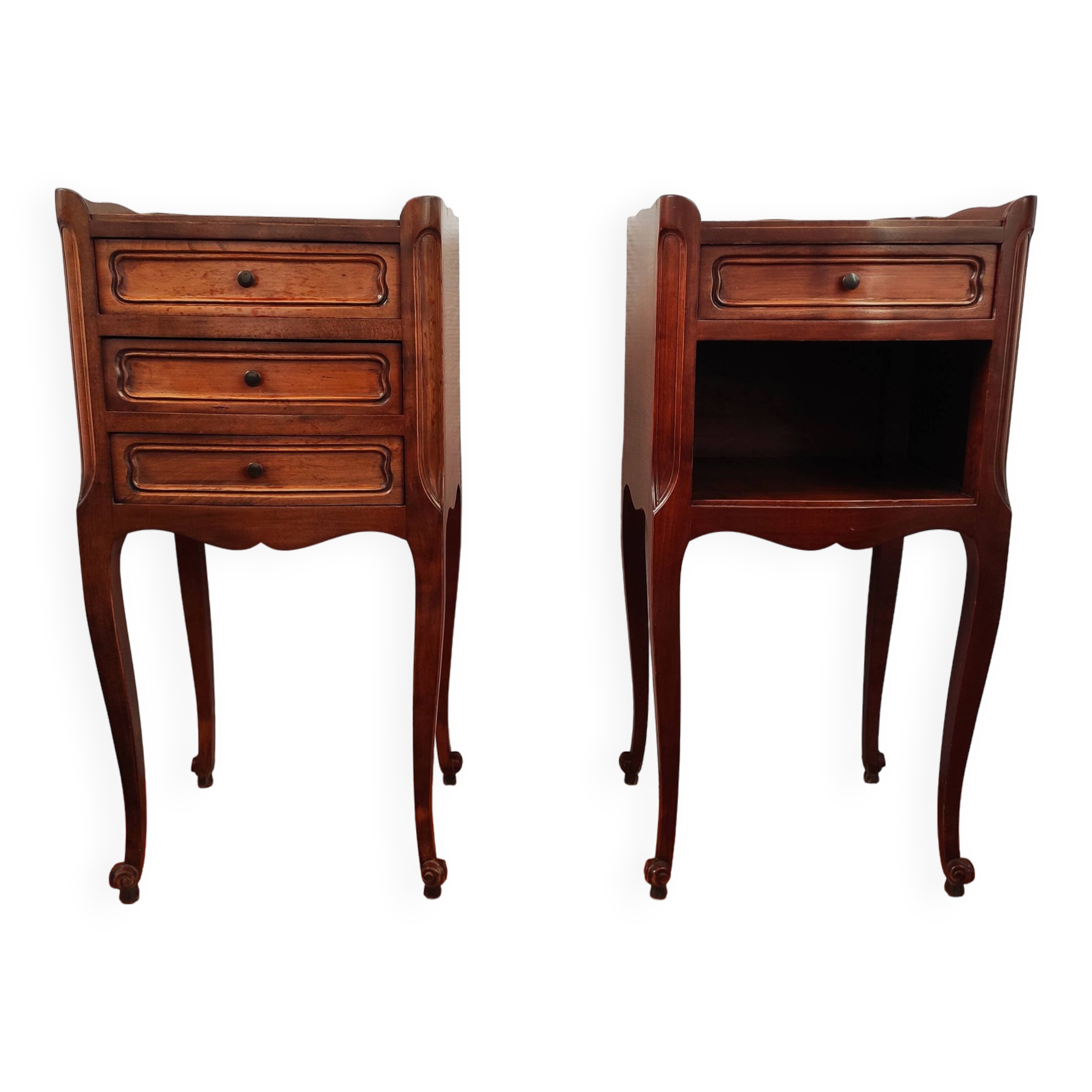 Pair of Louis XV style bedside tables