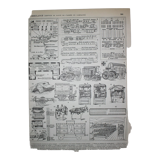 Engraving • Army ambulance, firefighter • Original lithograph from 1898