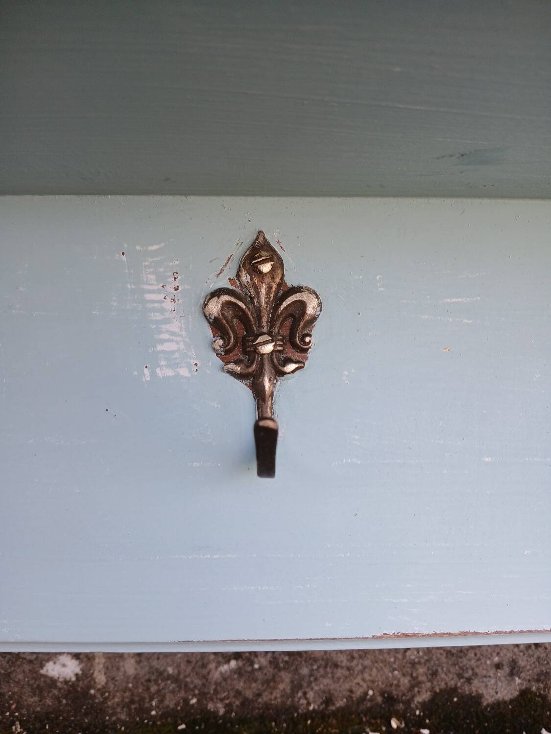 Antique wooden wall shelf