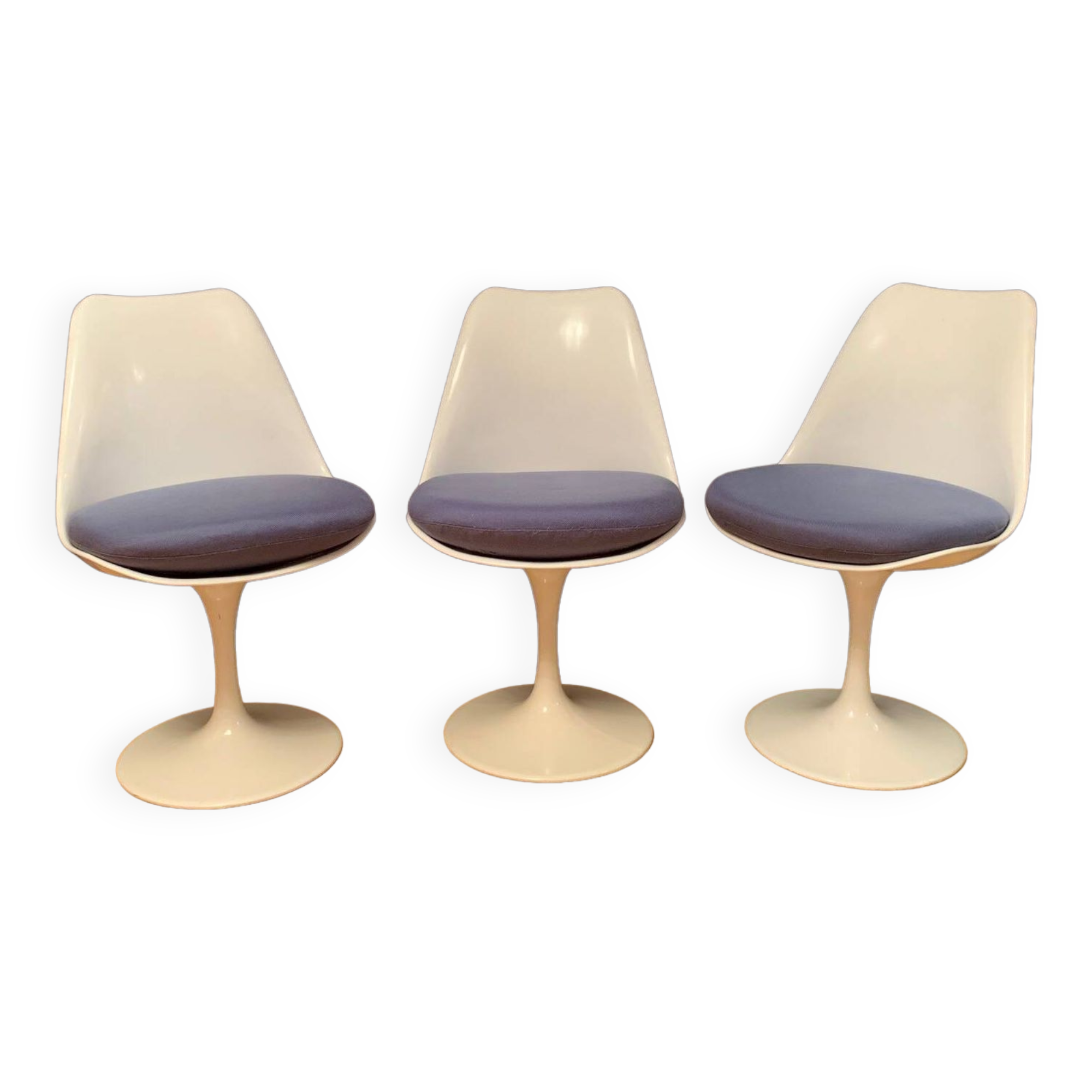 Set of three Tulip chairs, Rudi Bonzanini, Italy, 1970s