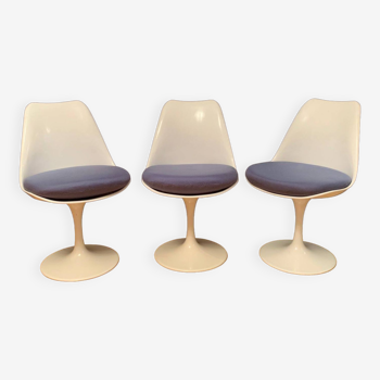 Set of three Tulip chairs, Rudi Bonzanini, Italy, 1970s