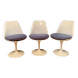Set of three Tulip chairs, Rudi Bonzanini, Italy, 1970s