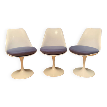 Set of three Tulip chairs, Rudi Bonzanini, Italy, 1970s