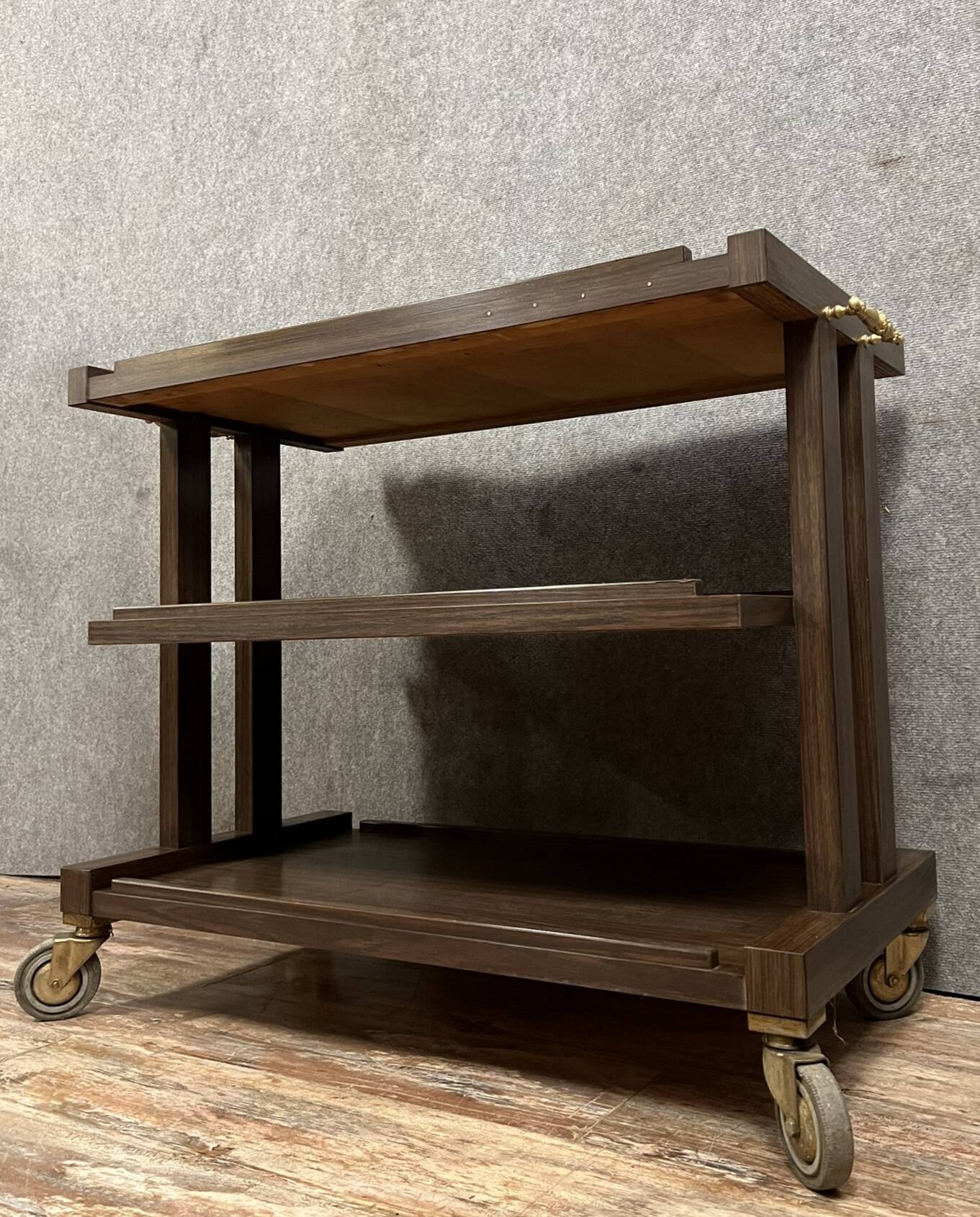 Vintage Macassar serving cart circa 1970