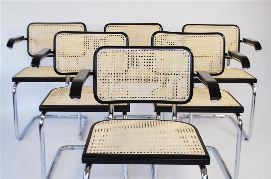 6 Marcel Breuer ‘Cesca’ chairs, Knoll edition