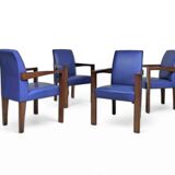 4 x Hugues Chevalier conference Ying Bridge chair / leather