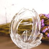 Empty crystal pocket ashtray
