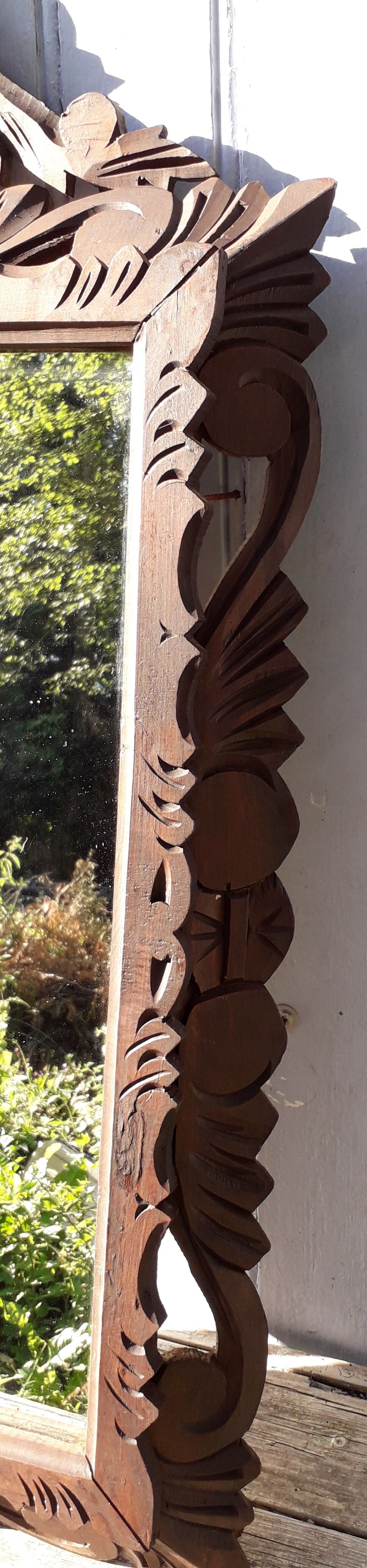 96 x59 cm wooden mirror