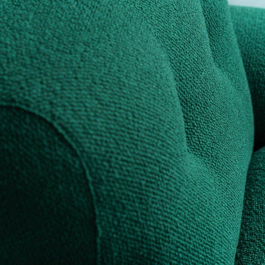 COPPIA DI POLTRONE IN TESSUTO VERDE ANNI ’70 VINTAGE MODERNARIATO