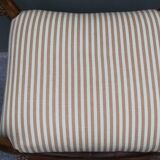 Massive walnut curule seat