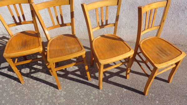 4 chaises bistrot luterma