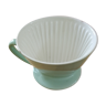 Old faience coffee filter holder