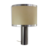 Vintage lamp in brushed aluminum from the 70s