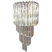 Twister triedro murano glass wall sconce