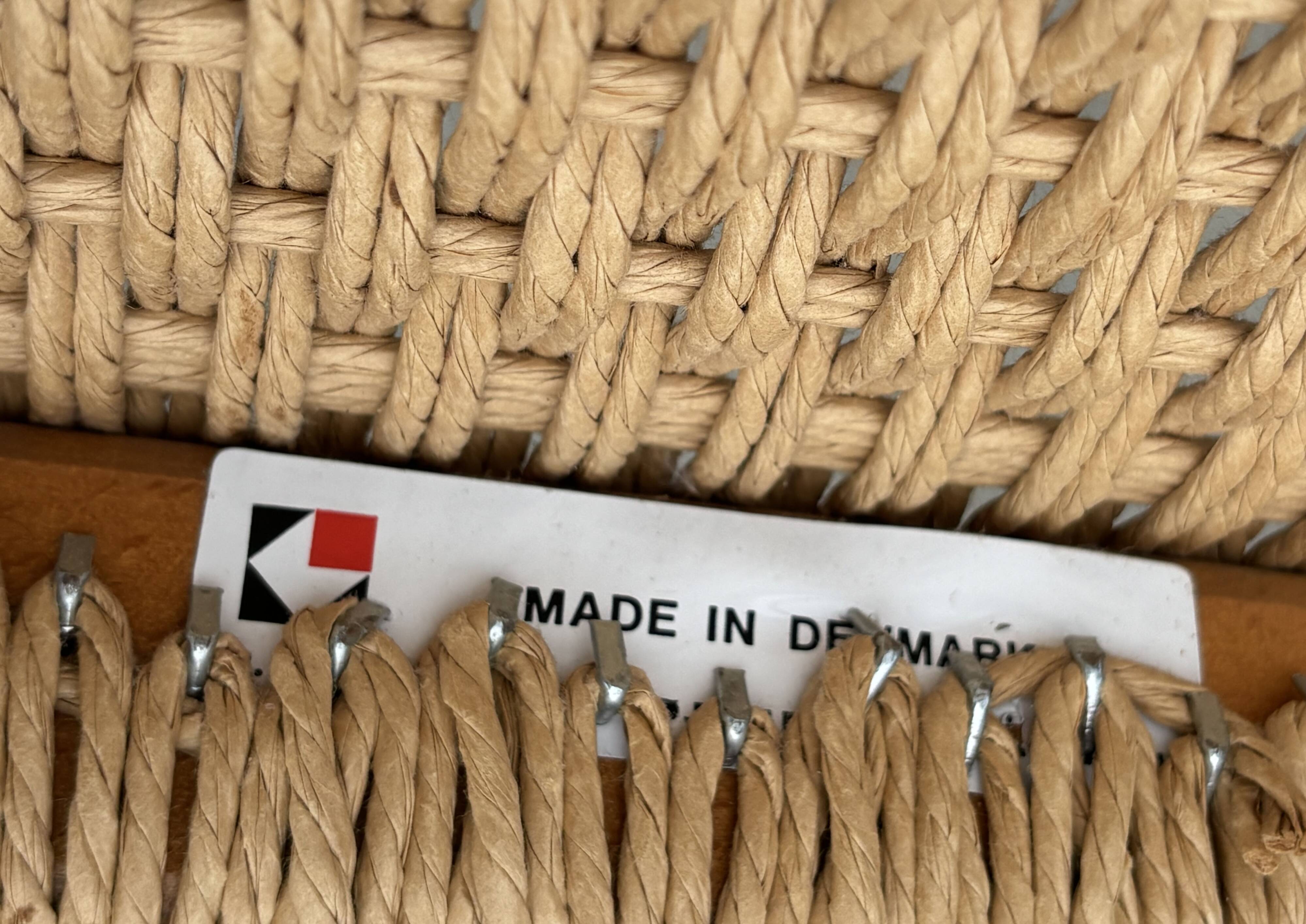 Set of 4 JL Moller model 75 chair by Niels Otto Moller Danish Design