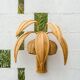 Paire d’appliques « cocotier/palmier » en rotin