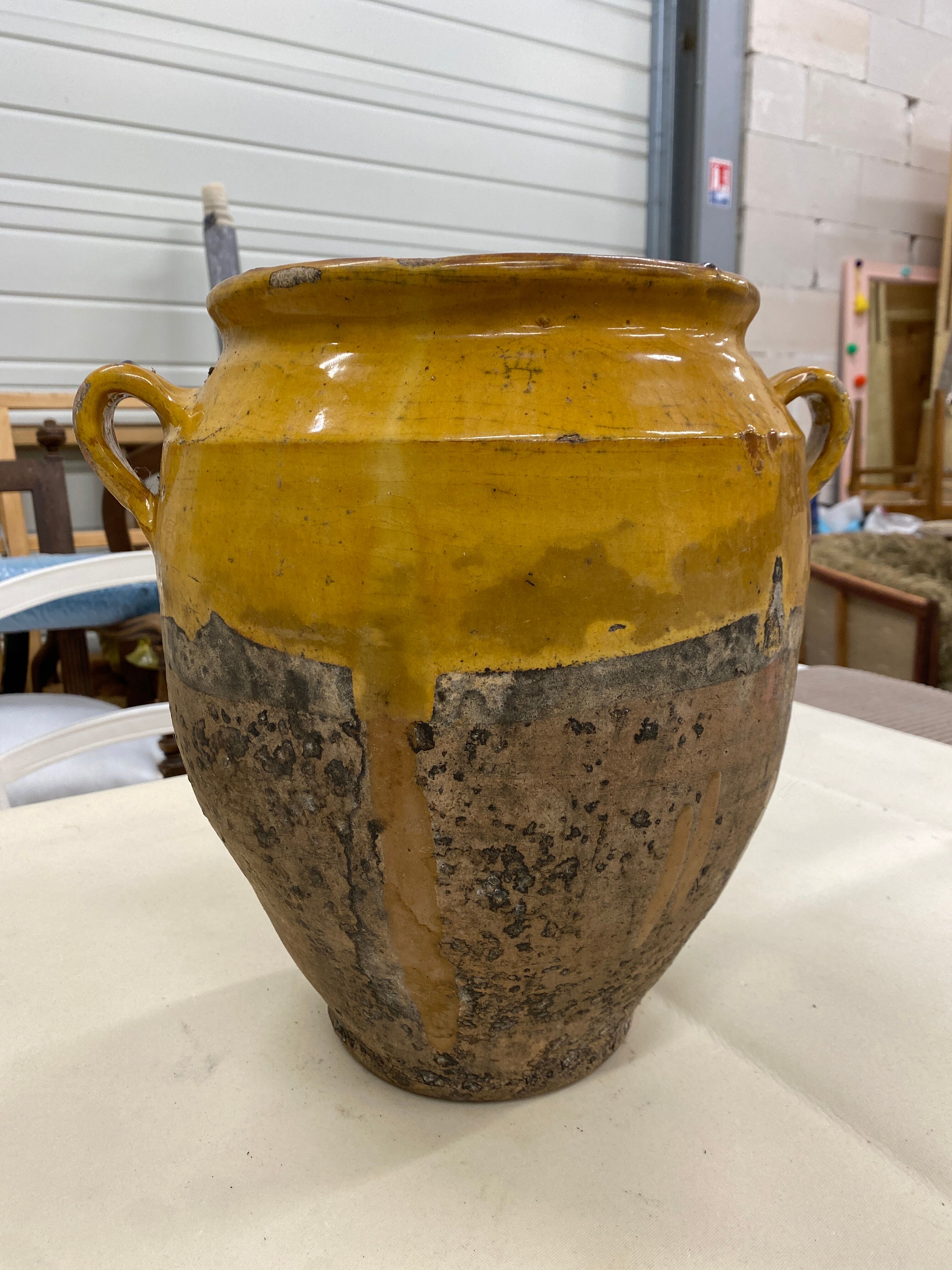 Old candied varnish pot