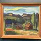 Huile sur panneau suédois – Paysage de montagne par Kerstin Flyckt