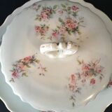 Pale blue butter dish