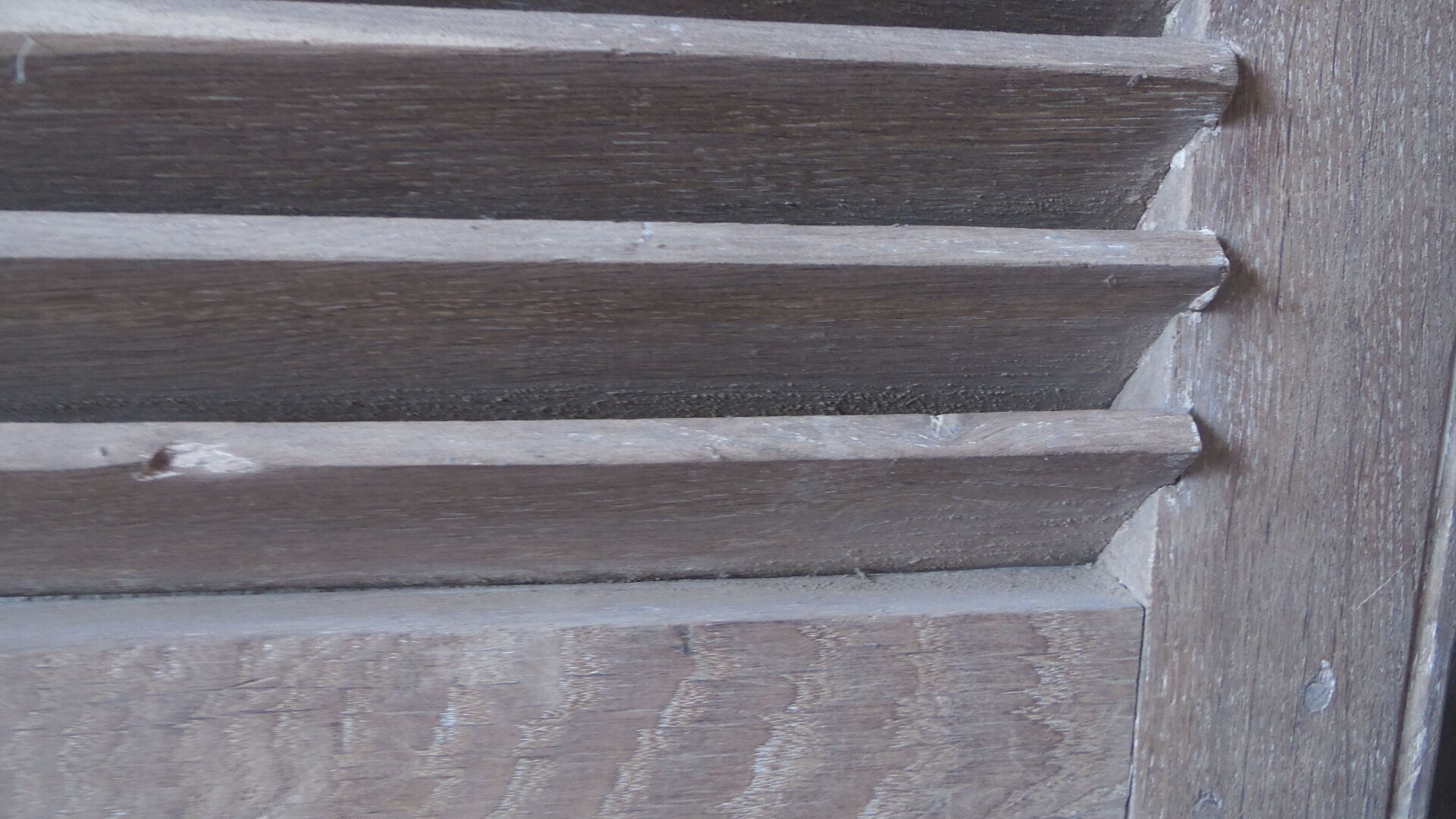 Pair of vintage louver shutters