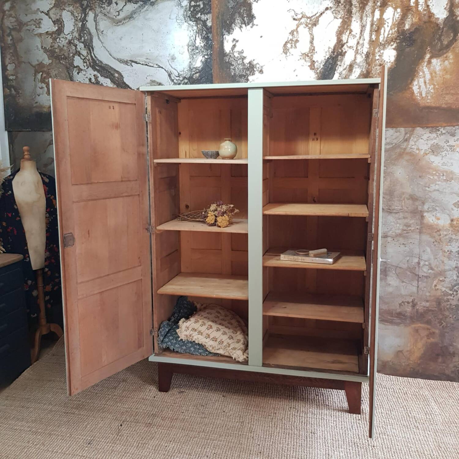 René Gabriel renovated celadon wardrobe