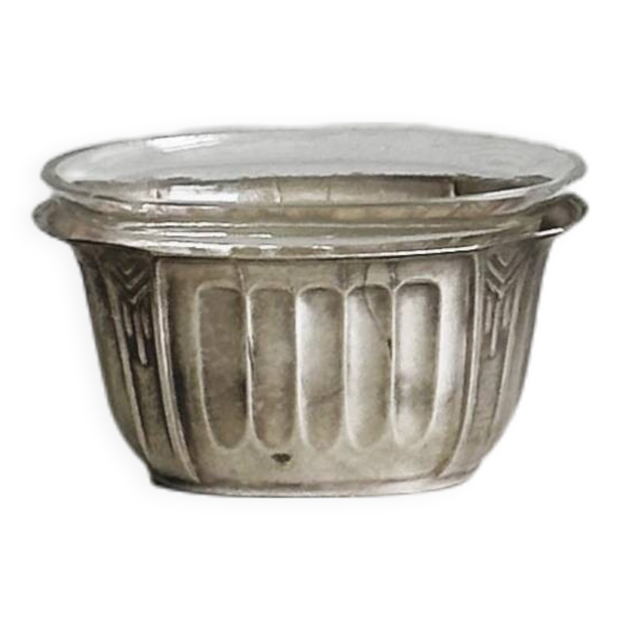 Antique metal salt shaker