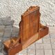 Carved wooden table mirror with ribbon bow - Old Psyche dressing table