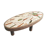 Ceramic coffee table Soleil Vallauris Barrois