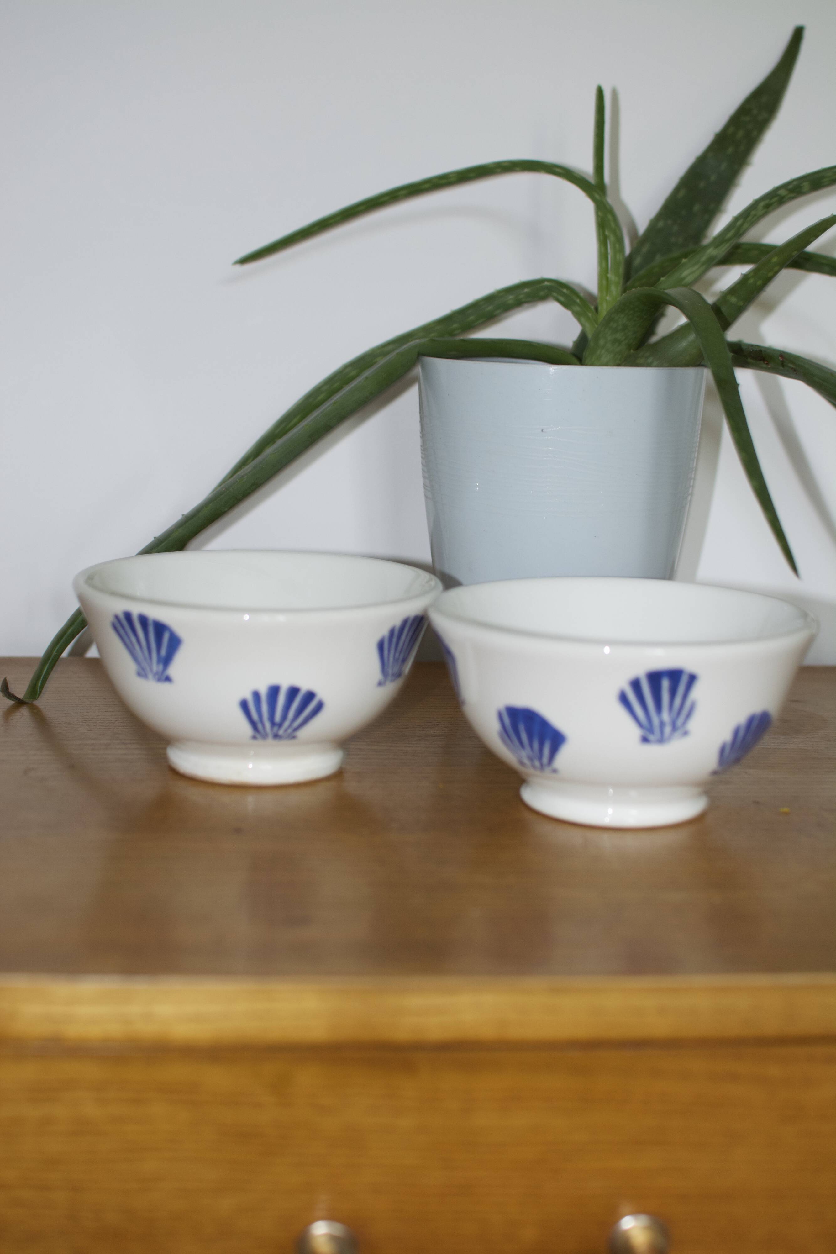 2 vintage Italian ceramic bowls Quadrifoglio