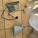 Lampe zigzag vintage grise style industriel