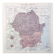 Old map of Romania and Bulgaria 43x43cm from 1950
