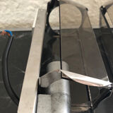 Smoked glass wall lamps