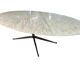 Large oval dining table Florence Knoll marble top L 2