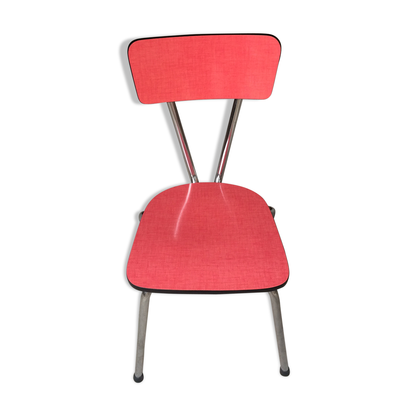 Red vintage formica chair