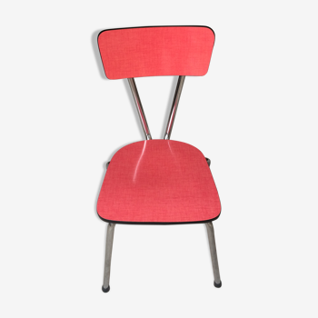 Red vintage formica chair