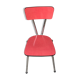 Red vintage formica chair