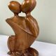 Embraced sculpture couple