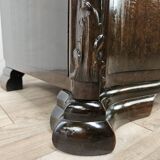 Console Art Déco en noyer des années 1940