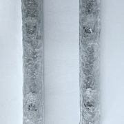 Vintage wall lamps, murano glass and chrome, 60s
